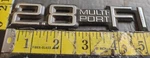 Chevrolet 2.8 Multi Port Fi Circa '87 Various Models Emblem 20518965 (5036). Fixed Price $18.00.