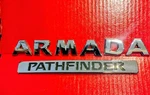 2004-2015 Nissan Armada Pathfinder Rear Gate Lid Emblem Badge. Fixed Price $25.88.