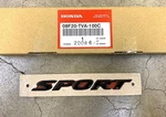 Genuine Honda Gloss Black Sport Emblem 08F20-TVA-100C. Fixed Price $38.61.