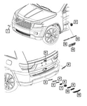 Genuine Mopar Lift-gate Nameplate 68268159AA. Fixed Price $58.07.