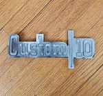 Custom 10 Fender Emblem Chevrolet Chevy Truck 1973 1974 Gm 6273123 Oem Original. Fixed Price $16.00.