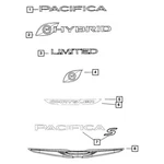 For Chrysler Pacifica 2020-2022 Mopar Rear Wing Emblem. Fixed Price $142.29.