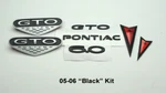 05-06 Pontiac Gto Exterior Badge Kit Front Bumper Rear Emblems Black. Fixed Price $149.00.