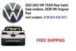 Rear Hatch Emblem 2022 2023 Vw Taos (chrome/black) 3CM-853-630-DPJ. Fixed Price $35.00.