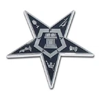 Eastern Star - Masonic Chrome 3" X Auto Emblem. Fixed Price $12.95.