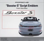 Genuine Porsche Boxster Script Emblem (gloss Black) 98755903701. Fixed Price $189.95.