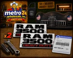 (2) Oem Genuine Dodge Ram Matte Black 3500 Heavy Duty Door Emblems 68276964AA. Fixed Price $302.50.