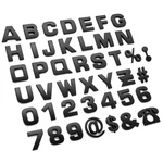 43 Pcs Car Emblem Letter Sticker Diy 3D Alphabet Number Symbol Badge Decal. Fixed Price $17.17.