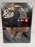 Ncaa Virginia Tech Antique Nickel Auto Emblem For Car/truck/suv By Rico. Fixed Price $11.99.