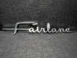 Emblem 1964 Ford Fairlane Badge Script C40B-16098-A *missing Pin*. Fixed Price $29.69.