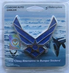 U.s. Air Force Chrome Metal Officially Licensed Auto Emblem (wings). New, Sealed. Fixed Price $14.99.