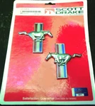 Mustang Fender Emblem Running Horse Stick-on Pair 1964 1965 1966 Scott Drake. Fixed Price $27.50.