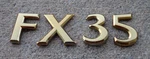 Infiniti FX35 Gold Emblem Letters Badge Decal Logo Symbol Oem Genuine Original. Fixed Price $15.99.