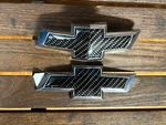 2014-2015 Chevy Camaro Carbon Fiber Bowtie Emblems Front & Rear. Fixed Price $340.00.