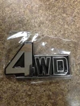 81-90 Toyota Land Cruiser FJ60, FJ62, BJ60 Rear 4WD Emblem. Fixed Price $25.99.