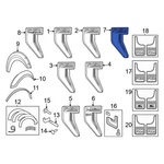 Ford RL3Z16720K Front Left Fender Emblem. Fixed Price $221.58.