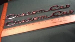 CH23 Ford Custom Cab Door Emblems Vintage 1957-60 #BAAK8125622 F-100. Fixed Price $69.99.
