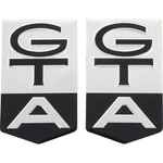 1966 Ford Fairlane 500 Gt; Fender Emblem Inserts; "gta"; Black/white. Fixed Price $44.99.