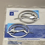 Chrome Sail Panel Emblems Fits 94-96 Impala Ss Version 3 New Genuine Gm Pair. Fixed Price $114.95.