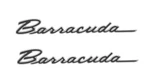 Oer Zinc Diecast Front Fender Emblem Set For 1967 Plymouth Barracuda Models. Fixed Price $147.98.