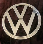 Large Vw Volkswagen 7.25 Badge Emblem Chrome 241 - 853601E. Fixed Price $69.95.