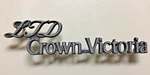 1982-1987 Ford Ltd Crown Victoria Chrome Oem Script Emblem E0AB-5450398-AA. Fixed Price $17.99.