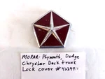 Mopar -plymouth, Dodge, And Chrysler Deck/trunk Lock Cover #4229711. Fixed Price $40.00.