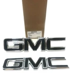 2015-2019 Gmc Canyon Front And Rear Emblem Set Black/chrome Oem 84380554. Fixed Price $59.99.