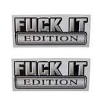 10PC Fu*k-it Edition Chrome Decals Stickers Fits Chevy Ford Car Truck Universal. Fixed Price $8.07.