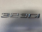 Bmw Trunk Rear Emblem Badge Chrome Letters 323CI For E46 Coupe Convertible. Fixed Price $18.99.