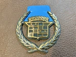 Nos Oem Gm Cadillac Badge Black And Gold 20725641. Fixed Price $35.00.