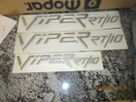 **dodge Viper Oem Emblem Kit & Stripe !! Mopar 4848944AA 92 - 02 RT/10. Fixed Price $135.00.