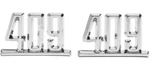 Trim Parts Front Fender Emblem Set For 1964 Bel Air Biscayne Impala Usa Made. Fixed Price $48.98.