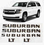 5PCS Matte Black Suburban Lt Nameplate Emblem Letter 07-20 Chevrolet. Fixed Price $43.40.