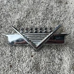 1959 Cadillac Interior Emblem Badge 4759954 3-POST Version. Fixed Price $110.00.