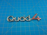 Vintage Gm Quad Engine Emblem Badge Oem Part# 22536431 Oldsmobile Pontiac. Fixed Price $31.99.