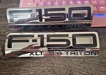 Pair Of Ford F-150 Xlt 5.4 Triton Emblems Factory Side Fender Badges Oem. Fixed Price $35.00.