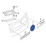 Volkswagen 1K9853675BGQF Rear Deck Lid Emblem. Fixed Price $65.23.
