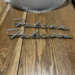 1960 S Ford Falcon Vintage Emblem Pair X2 Oem. Fixed Price $39.99.