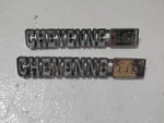 Used Pair Gm 1971 1972 Chevy Chevrolet Truck Cheyenne 10 Fender Emblems 3994683. Fixed Price $30.00.