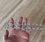 Ambassador Chrome Script Amc Rambler 1958-1960. Fixed Price $22.00.
