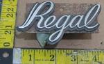 Buick Regal Circa ''70S Grille Emblem With Back Plate 1253959 (5490. Fixed Price $12.00.