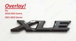 1 Rear Tailgate Gloss Black Xle Overlay Emblem Badge Letter Fit Camry Sienna. Fixed Price $13.85.