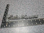 Cutlass Supreme Metal Emblem Trim Badge Script Nameplate Pins 7 3/4" Oem Gm. Fixed Price $14.99.