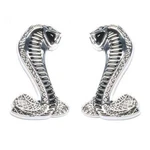 Mustang Cobra Emblems Pair 2IN X 1.25IN All Years Flat Self-adhesive. Fixed Price $15.95.