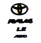 Overlay!! 2019 2024 Toyota RAV4 Awd Matte Black Emblem Kit PT948-42198-02. Fixed Price $40.95.