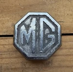 Mgb Midget Black & Chrome Bumper Metal Badge Emblem Pt No. CHA344. Fixed Price $25.99.