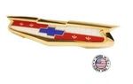 Trim Parts Trunk Emblem & Bezel Assembly For 1957 Bel Air Del Ray 150 210 6 Cyl. Fixed Price $127.98.