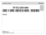 Genuine Bmw Badge 51-13-2-264-666 New. Fixed Price $52.82.