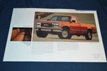 1991 Gmc Sierra Slx 4X4 Standard Cab Truck Original Dealer Advertisement. Fixed Price $11.99.